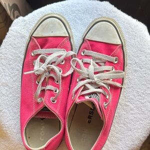 Converse Hot Pink Canvas Shoes